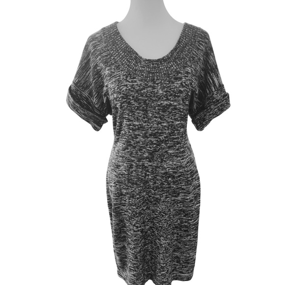Calvin Klein Dresses & Skirts - Calvin Klein Black and White Sweater Dress